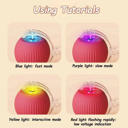 Automatic Rolling Ball Dog Toy – Interactive Self-Moving Pet Toy, Multiple Colors