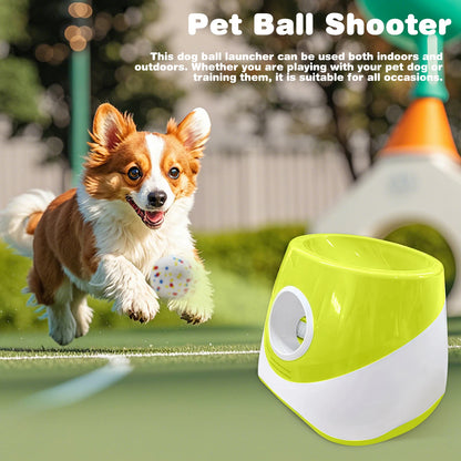 Interactive Automatic Ball Launcher with 3 Tennis Balls Ball Thrower Machine for Small and Medium-Sized Dogs