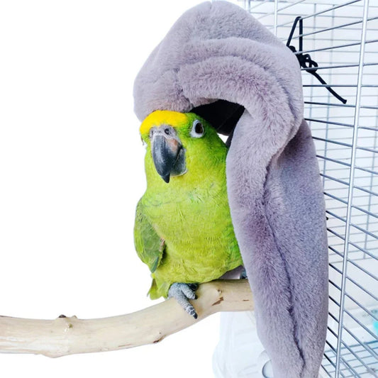 Winter Warm Bird Shawl Nest Corner Parrot Blanket Pet Small Animal Hanging Tent Cage For Parakeet Lovebird Cockatiel
