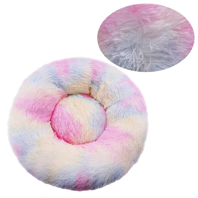 Round Dog Bed Winter-Warm Washable