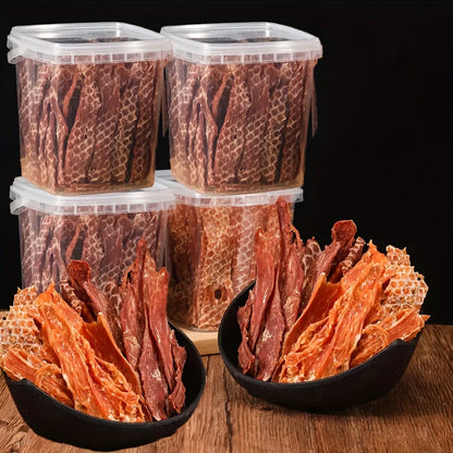 150g/5.29oz  Chicken Jerky and Duck Jerky Dog Treats For Small, Medium, Large Dog, Made With Real Pure Chicken, Healthy