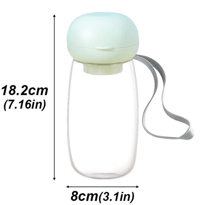 Lightweight Pet Water Bottle Dispenser With Lanyard Puppy Pet Drinker For Dog Accessories Supplies Outdoor Portable Traveling