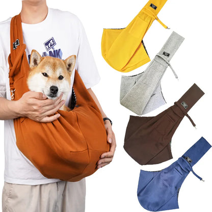 Crossbody breathable dog folding pet bag, large capacity pet supplies