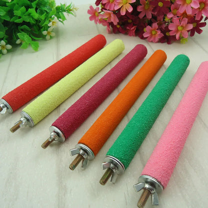Bird Claw Beak Grinding Bar 1 piece of random color  Parrot Perching Station