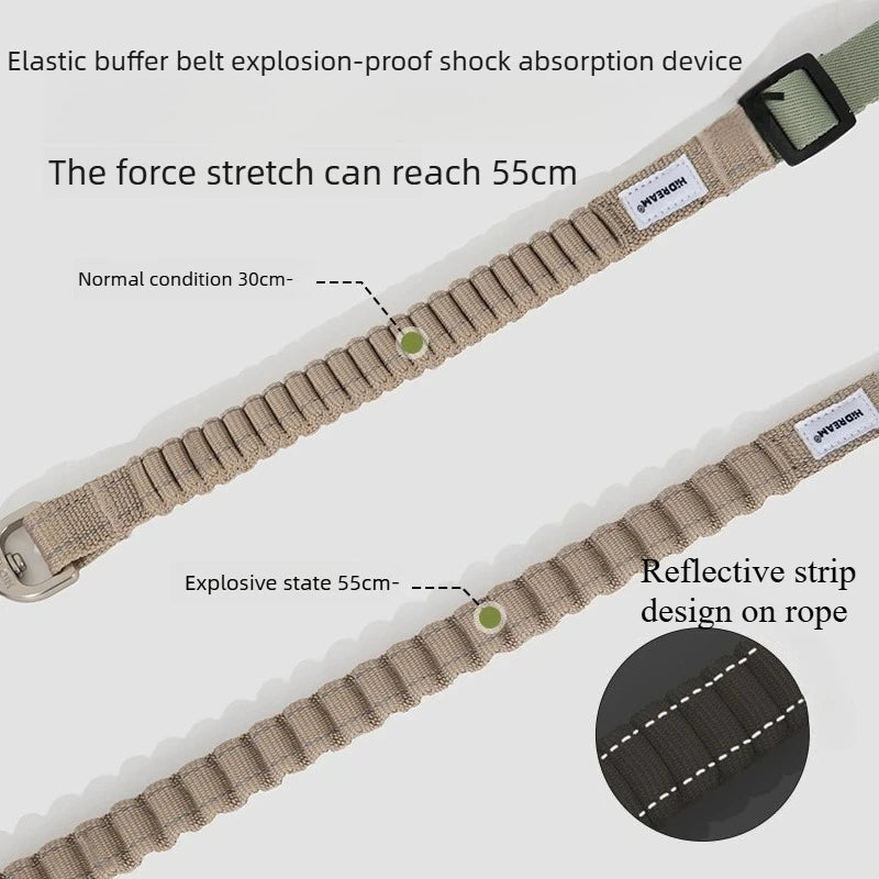 Bungee Buffer Dog Leash Set Anti-Shock - different colors