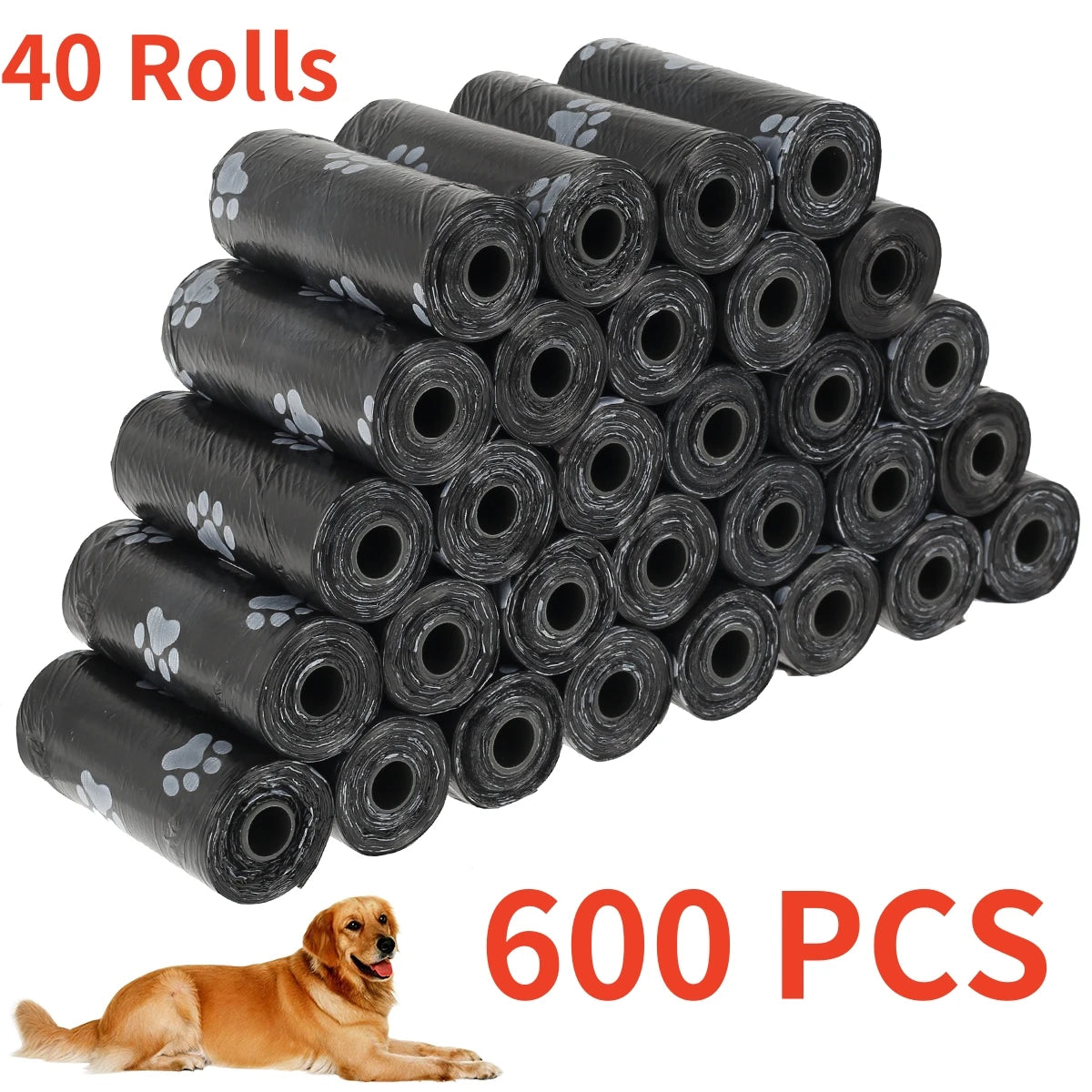 Dog Poop Bags - 2-, 5-, 20-, 30-, or 40-Roll packages