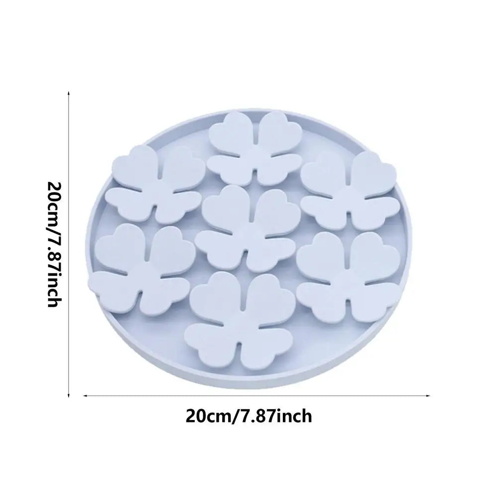 Dog Lick Pad Peanut Butter Slow Feeder Bowl Puzzle Feeder With Suction Cup Raised Flower Design