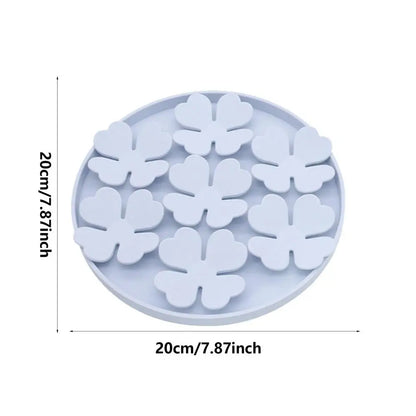 Dog Lick Pad Peanut Butter Slow Feeder Bowl Puzzle Feeder With Suction Cup Raised Flower Design