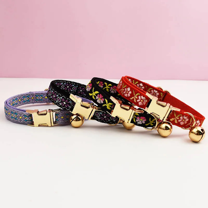 Kitten Cat Collar with Bell - various sizes and colors