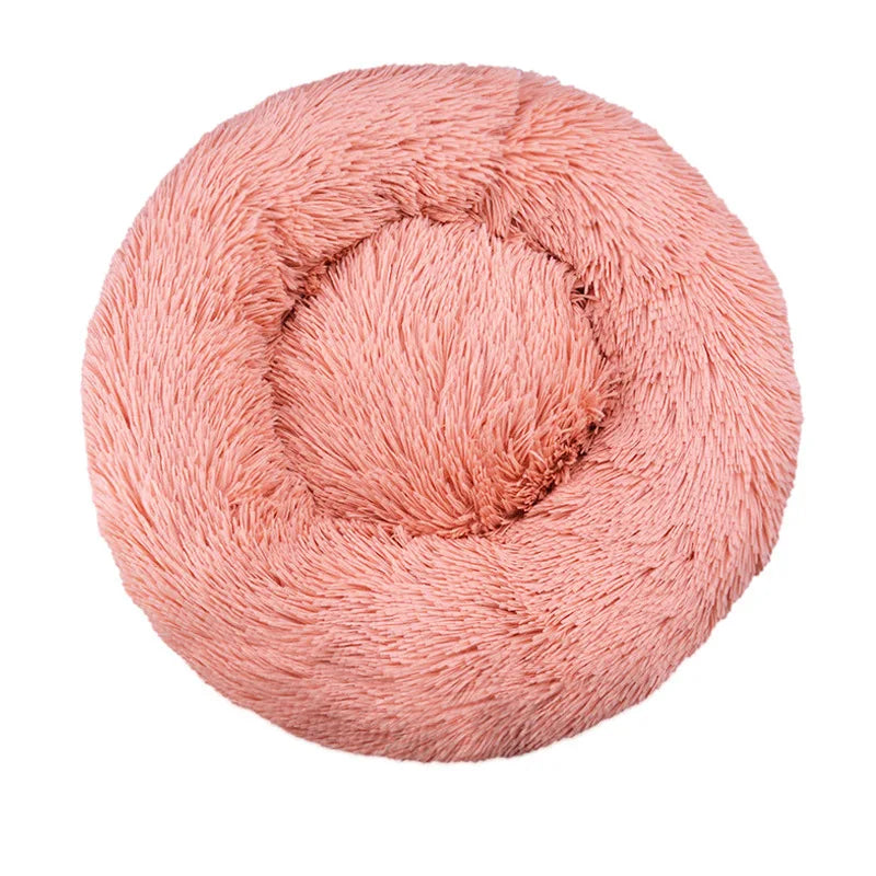 Round Dog Bed Winter-Warm Washable