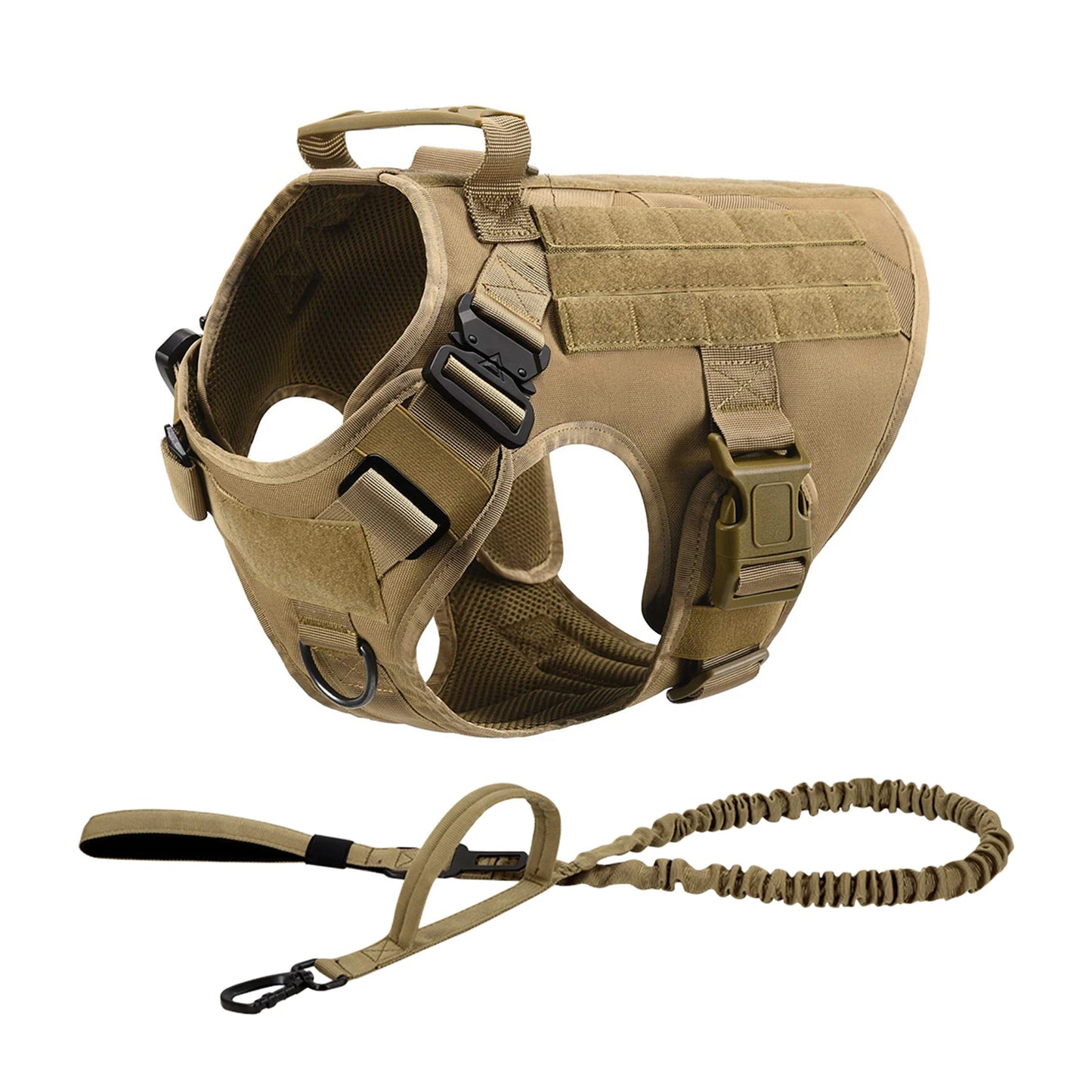 Tactical Dog Harness Collar & Leash