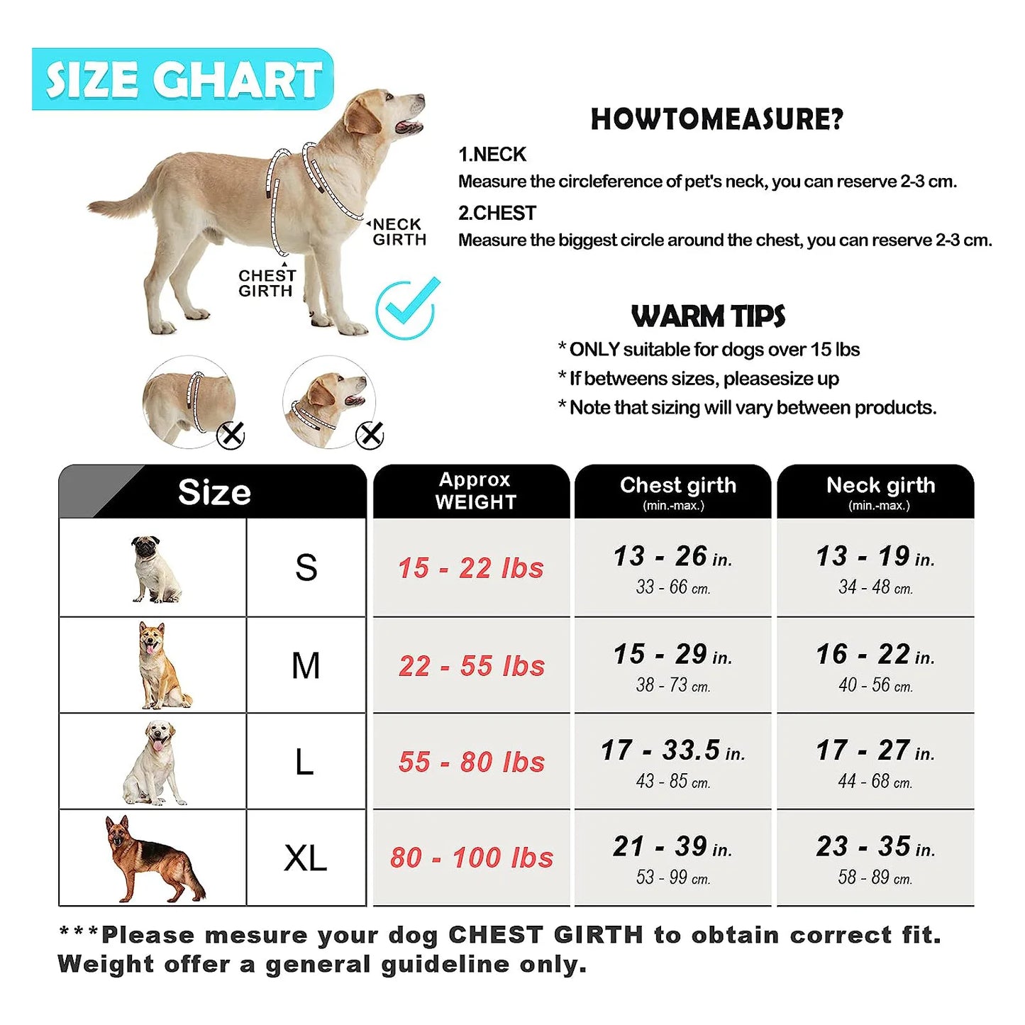 Dog Harness and Leash Combo, Escape Proof different colors and sizes