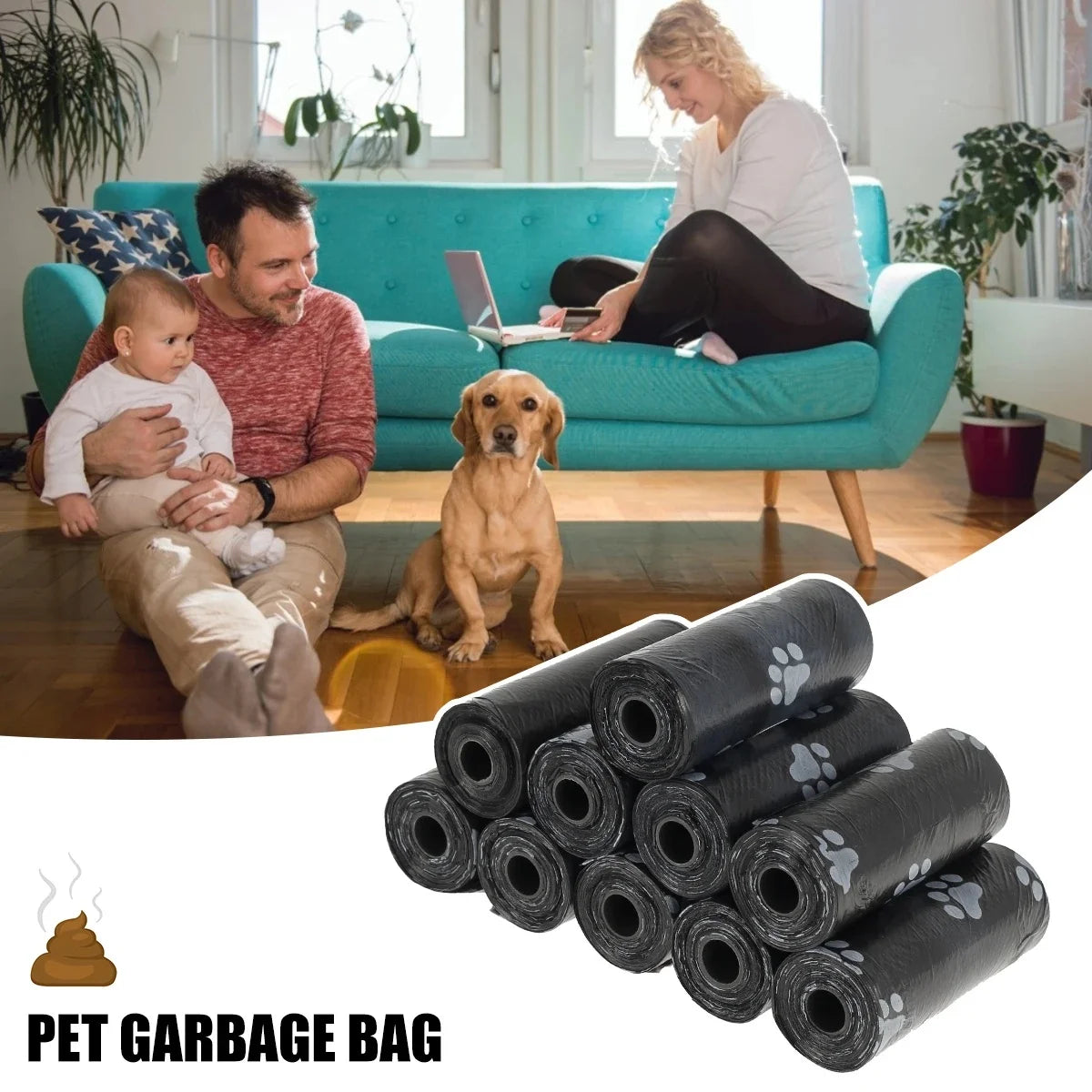 Dog Poop Bags - 2-, 5-, 20-, 30-, or 40-Roll packages