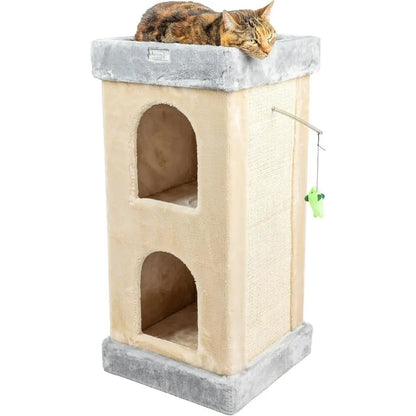Luxury Beige Cat Tree, Model X3203