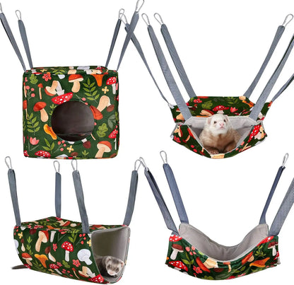 4-Pack Ferret Hammock – Washable Soft Cage Accessories for Rats, Guinea Pigs, Sugar Gliders & Small Pets