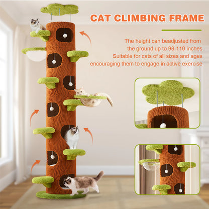 Large Cat Tree with Scratching Post, Tall Cat Tree Tower