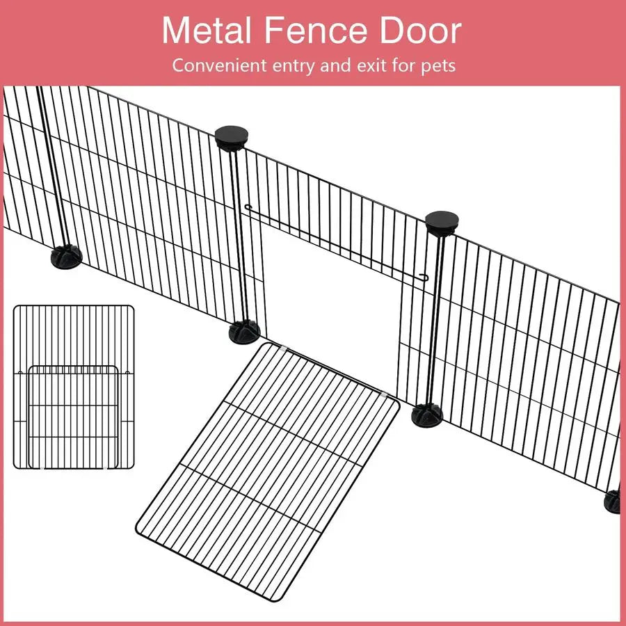 Panels Small Animal Playpen, 48 x 24 x 16  with Waterproof Mat