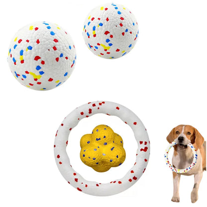 Pet Dog Toy Super Bite Resistant Ball Light Chew ETPU Ball High Elastic Interactive Throwing Flying Toys For Dogs