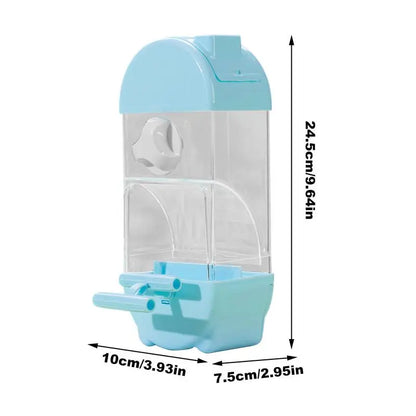 Bird Feeder/Water Dispenser House Shaped Parakeet  Large Capacity Anti Spill Food Container