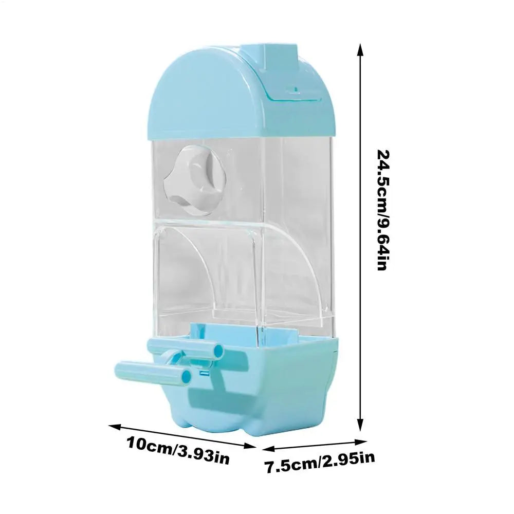 Bird Feeder/Water Dispenser House Shaped Parakeet  Large Capacity Anti Spill Food Container