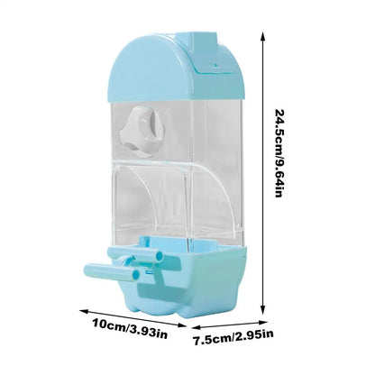 Bird Feeder/Water Dispenser House Shaped Parakeet  Large Capacity Anti Spill Food Container