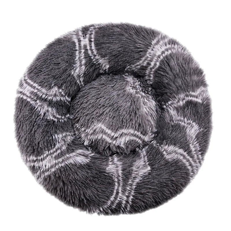 Round Dog Bed Winter-Warm Washable