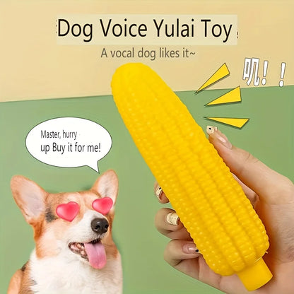 Indestructible Dog Chew Toy, Heavy-Duty Rubber Bone, Corn Grain Texture for Medium and Large Dogs, Dental Care