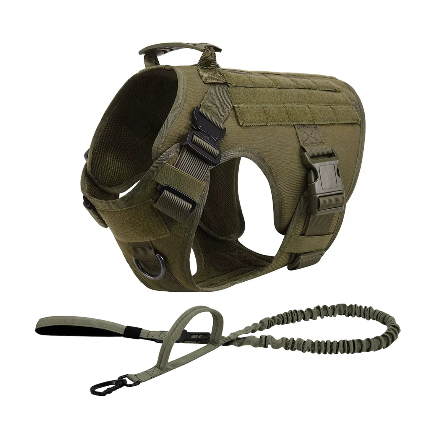Tactical Dog Harness Collar & Leash
