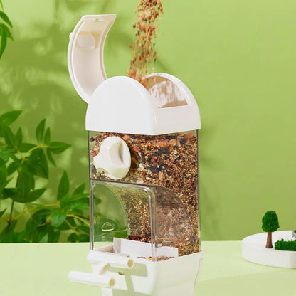 Bird Feeder/Water Dispenser House Shaped Parakeet  Large Capacity Anti Spill Food Container