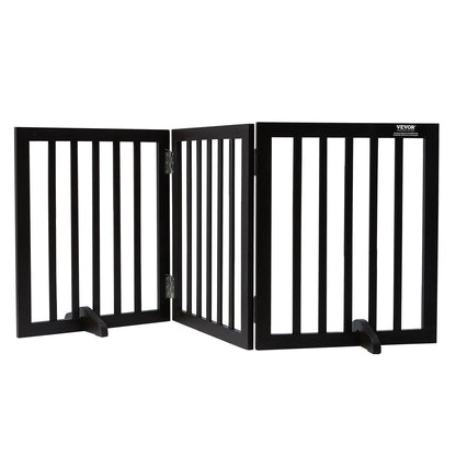 Success Free Standing Dog/Pet Gate, 3 Panels Foldable Pet Gate for Narrow Passageways, Expandable Barrier