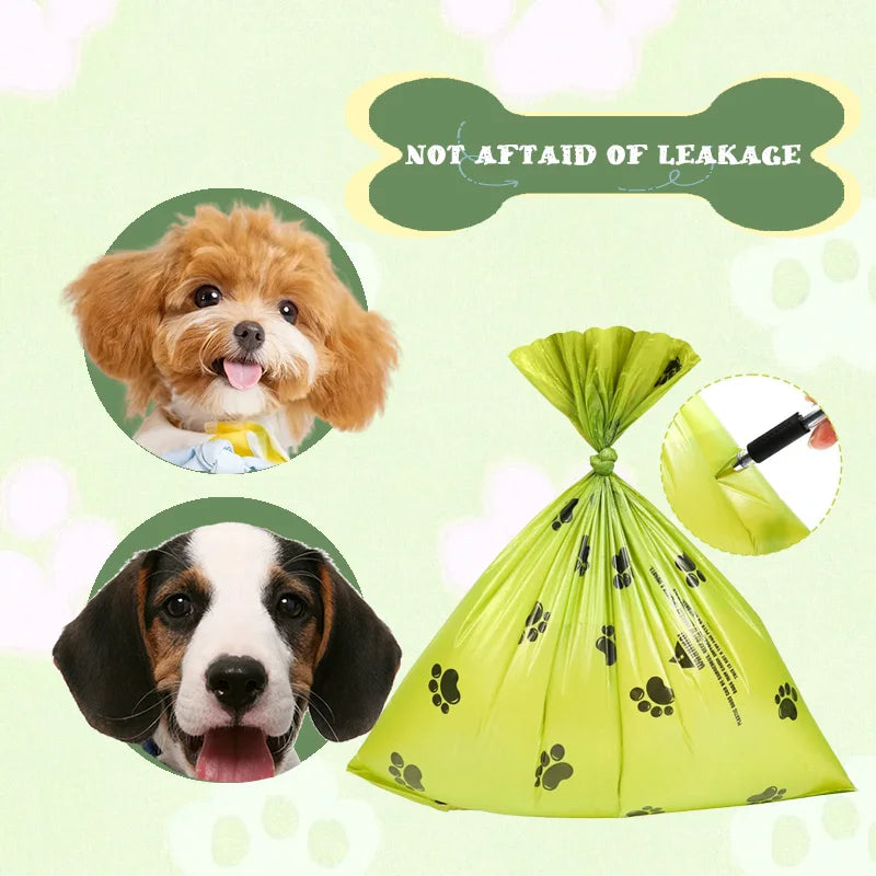 Dog Poop Bags Non-Stick Dog Waste Bags for Dogs  15 Bags/Roll, comes in 10, 20, and 30 roll packages