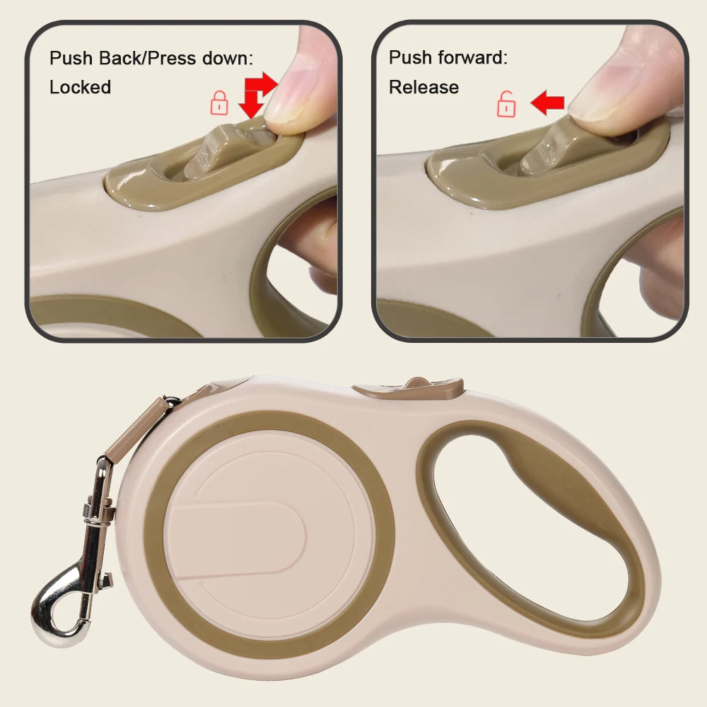 Automatic Retractable Big Dog Leash - different colors and lengths
