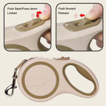 Automatic Retractable Big Dog Leash - different colors and lengths