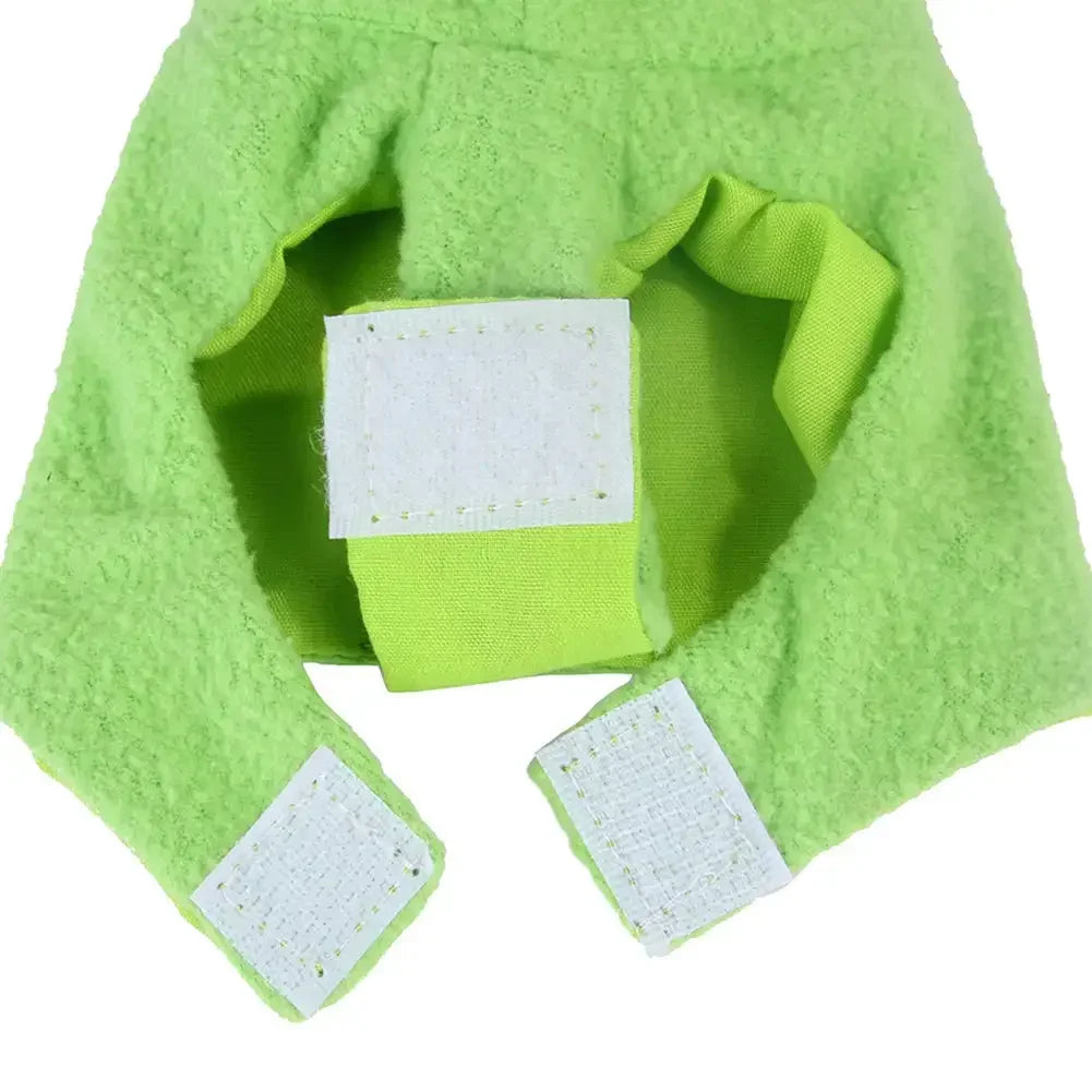 Creative Frog Shaped Birds Clothes Plush Flying Suit Parrots Costume Cosplay Outfit Winter Warm Hat Hooded Pet Bird Accessories