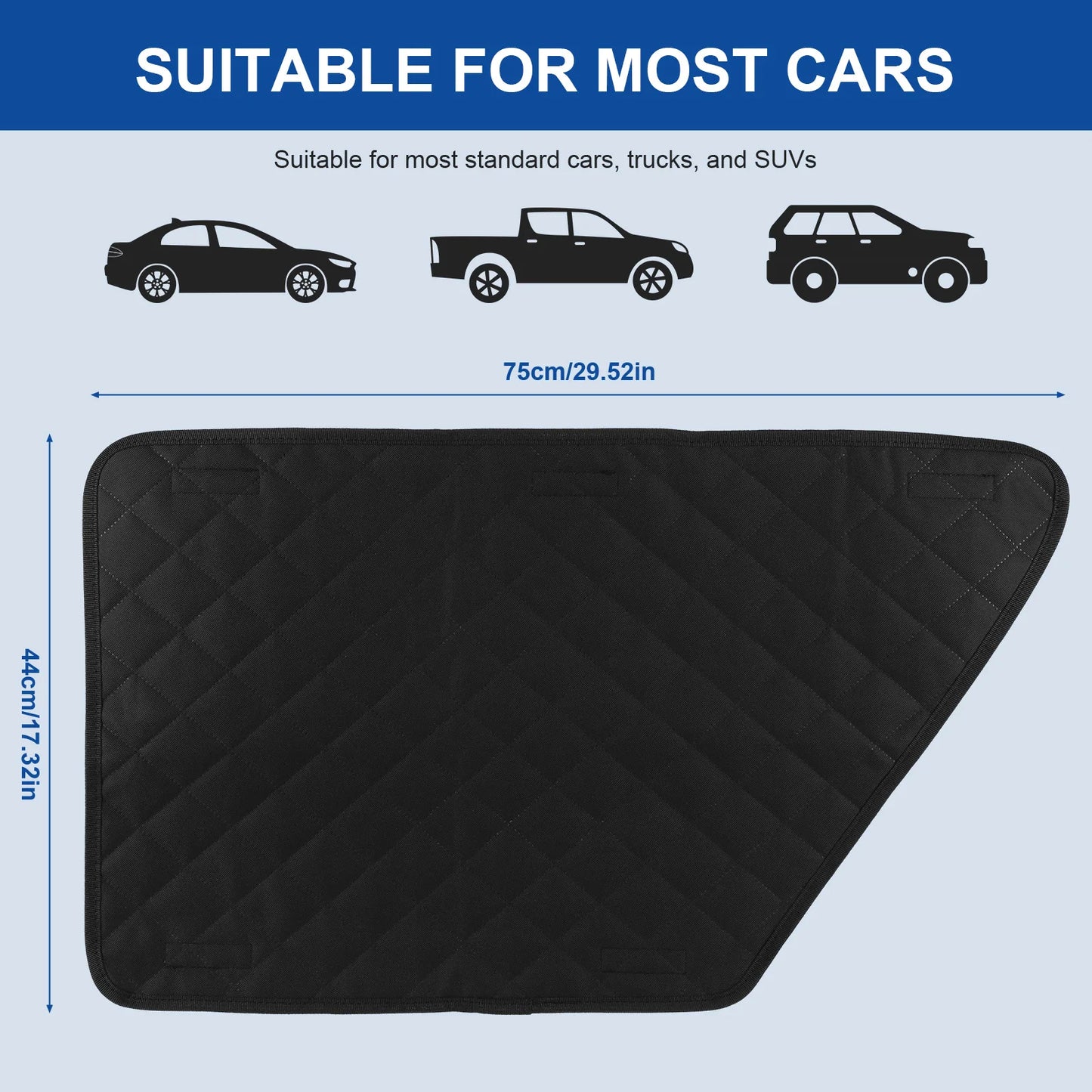 2Pcs Waterproof Car Door Cover for Dog Pet Anti-Scratch Car Cover Washable Car Door Protect Mat for Car SUV Truck Travel