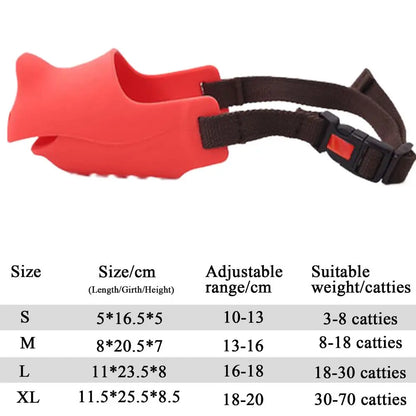 No Bark Muzzle For Dogs Silicone Dog Muzzle Comfortable Mouth Cover For Small Medium dogs