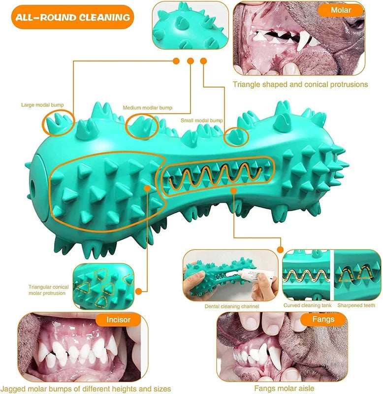 Durable Dog Chew Toys for Aggressive Chewers – Teeth Cleaning, Multiple Colors