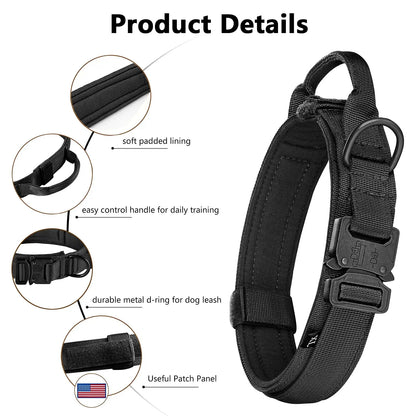 Tactical Dog Harness Collar & Leash