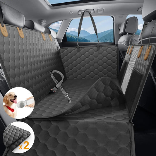 Waterproof Pet Travel Accessories Foldable Dog Car Seat  Safety Hammock Trunk Mat Car Rear Back Seat Protector