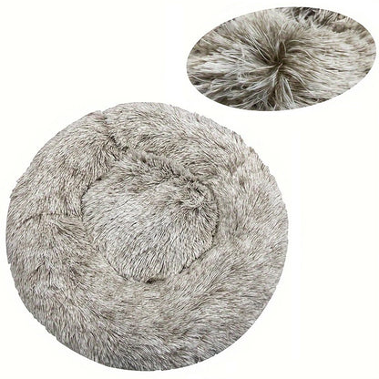 Round Dog Bed Winter-Warm Washable