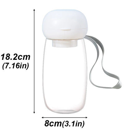 Lightweight Pet Water Bottle Dispenser With Lanyard Puppy Pet Drinker For Dog Accessories Supplies Outdoor Portable Traveling
