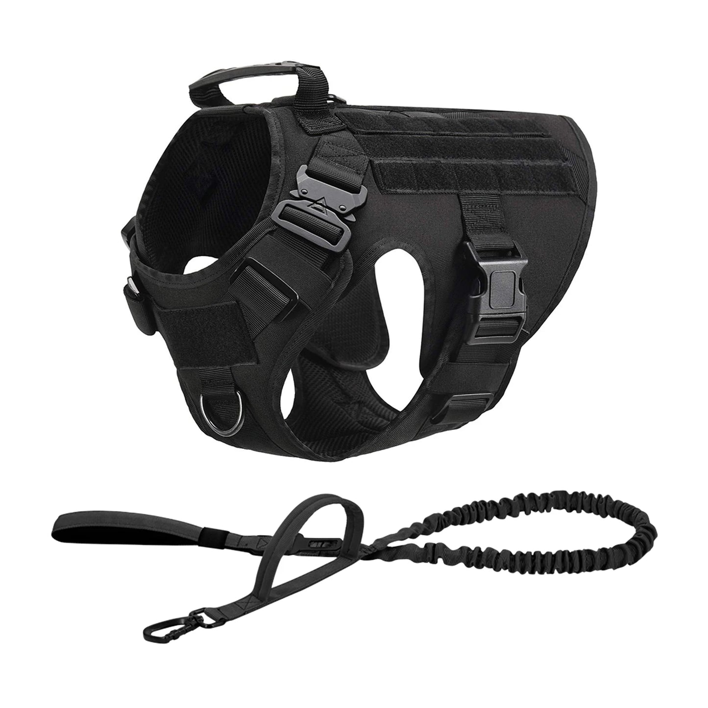 Tactical Dog Harness Collar & Leash