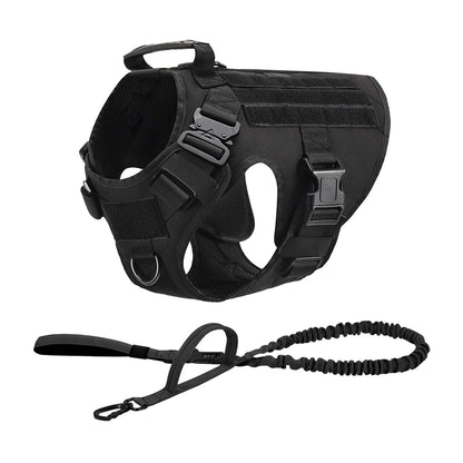 Tactical Dog Harness Collar & Leash