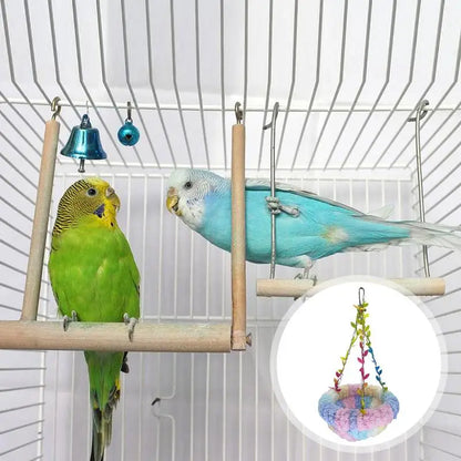 Parrot Warm Bed Cozy Cushion Plush Bird House Cute Bird Bed Nest Hung For Parakeet Lovebirds Small To Medium Birds Bird