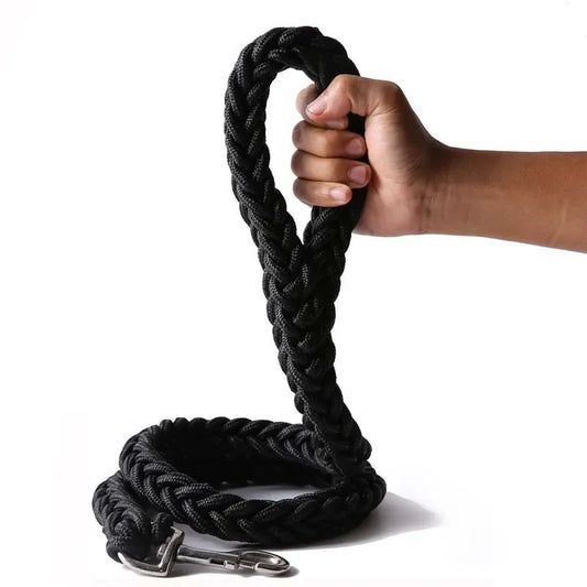 Heavy Duty Large Dog Leash Durable Nylon Braided - various widths