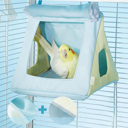 Bird Nest For Cage, Parakeet Bed, Cockatiel Hut Bird Cages Hammock