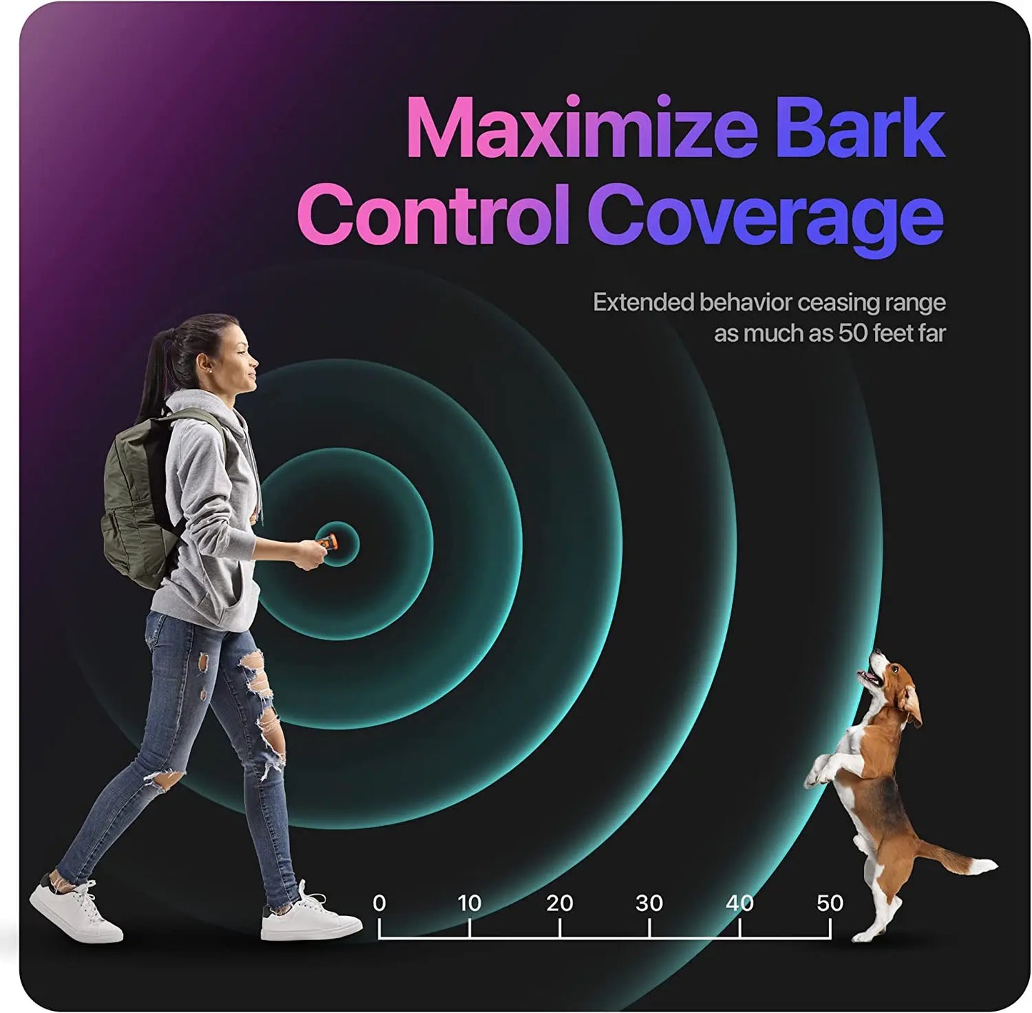 2026 Release Pet Dog Repeller Ultrasonic Dog Training Device Rechargeable Anti Dog Bark Deterrent Device With LED Flashlight