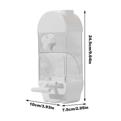 Bird Feeder/Water Dispenser House Shaped Parakeet  Large Capacity Anti Spill Food Container