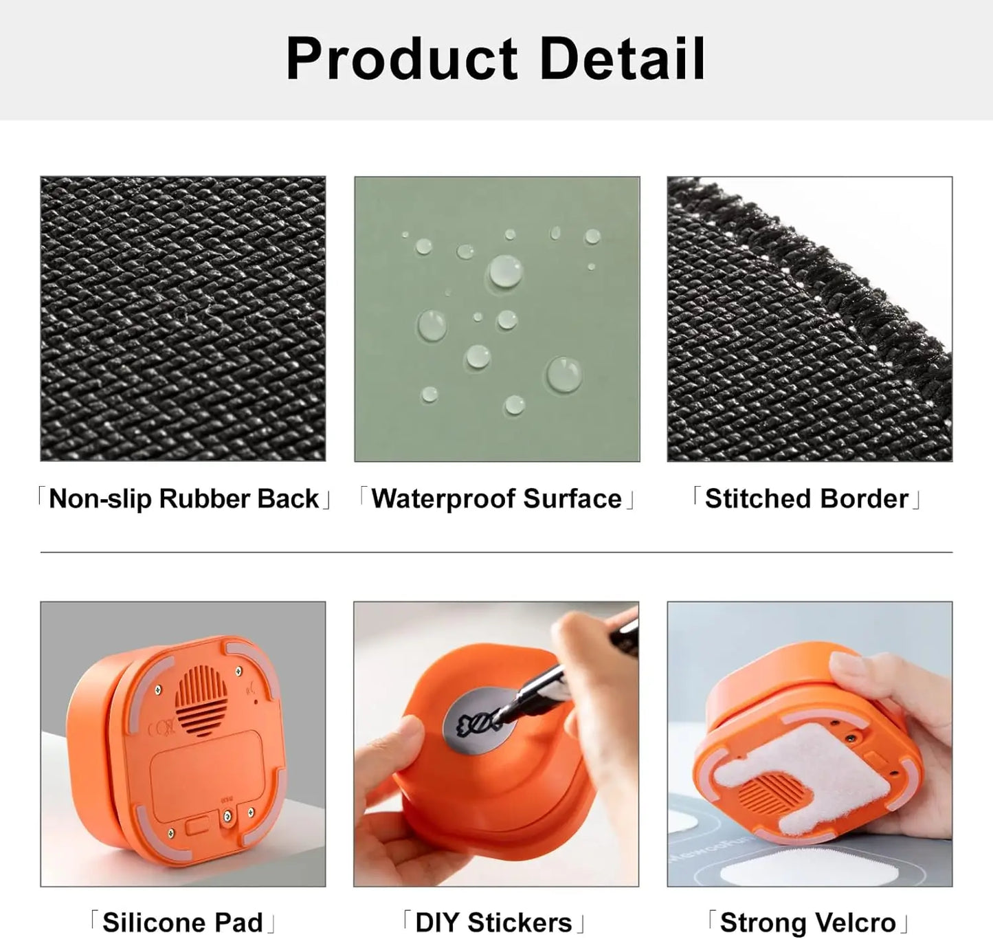Mewoofun Dog Buttons with Rubber Mat, Recordable Dog Talking Buttons - Communication Starter Pack for Dog Training