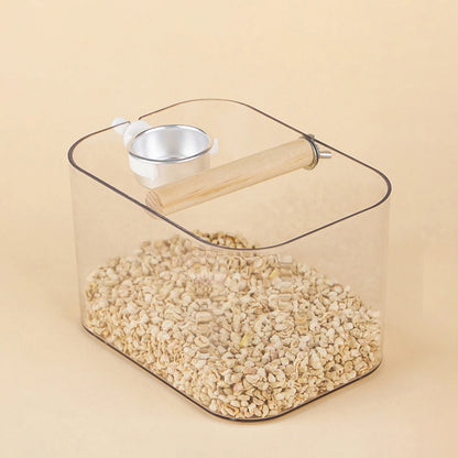 Portable Bird Training Stand with Poop Tray Adjustable Parrot Perch Platform for Cage Accessories and Rest Area